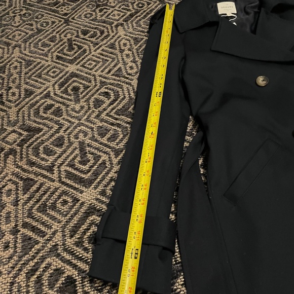 NWT Sezane Scott Trench Marine Navy Size EU 36/ US 4 - Picture 4 of 9